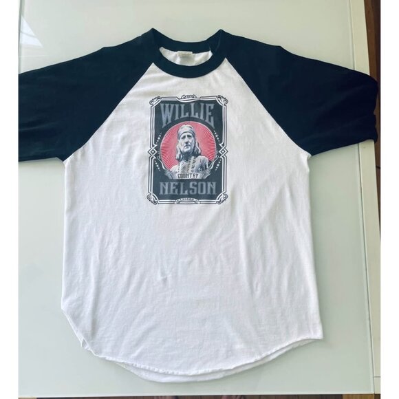 Willie Nelson Shirt, Men’s L Baseball-Style - Picture 2 of 8